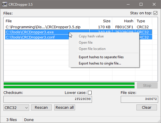 CRCDropper 3.5 grab